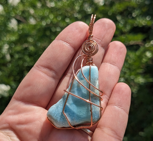 Larimar pendant