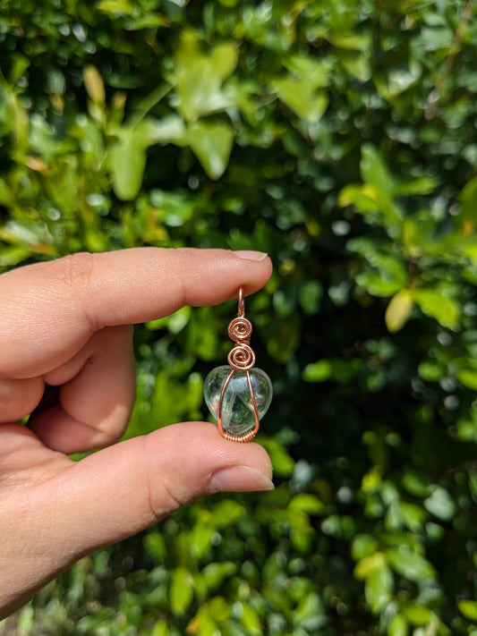 Mini fluorite pendant