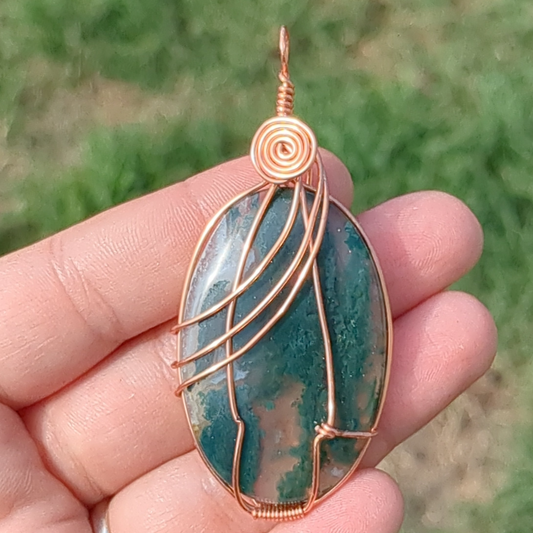 Moss Agate pendant