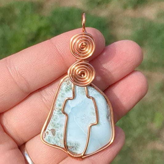 Larimar pendant