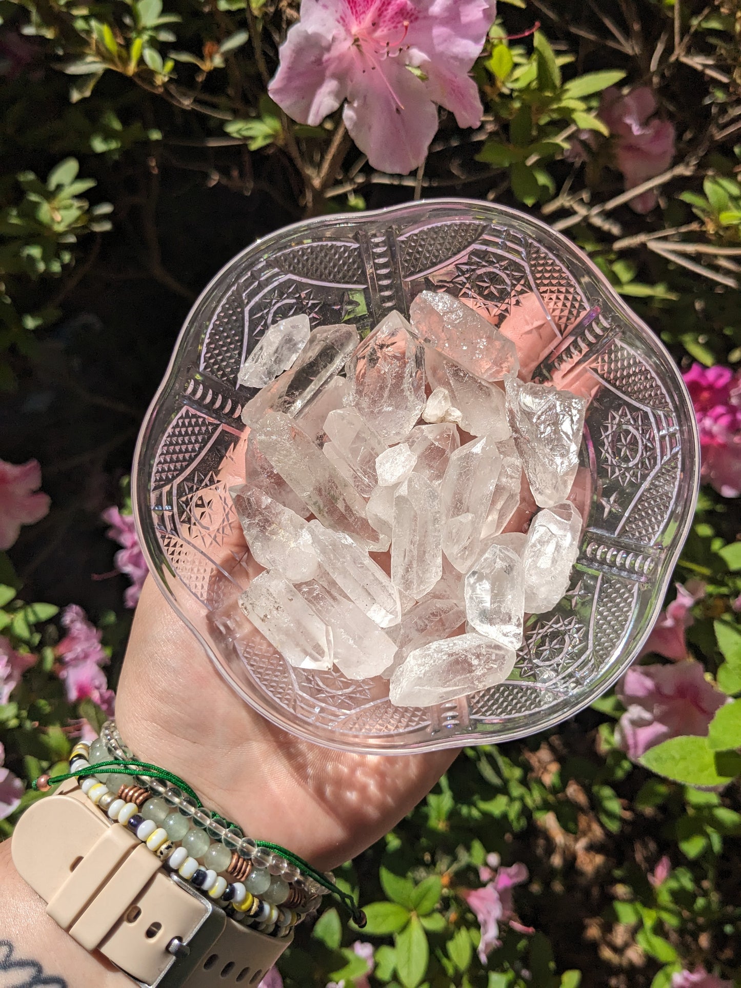 Clear quartz points