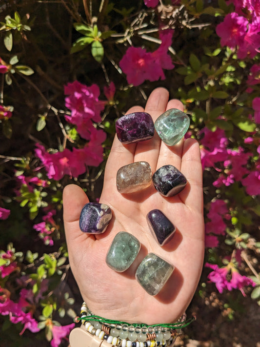 Rainbow Fluorite tumble