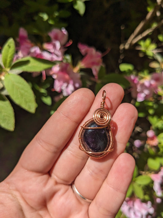 Mini amethyst pendant