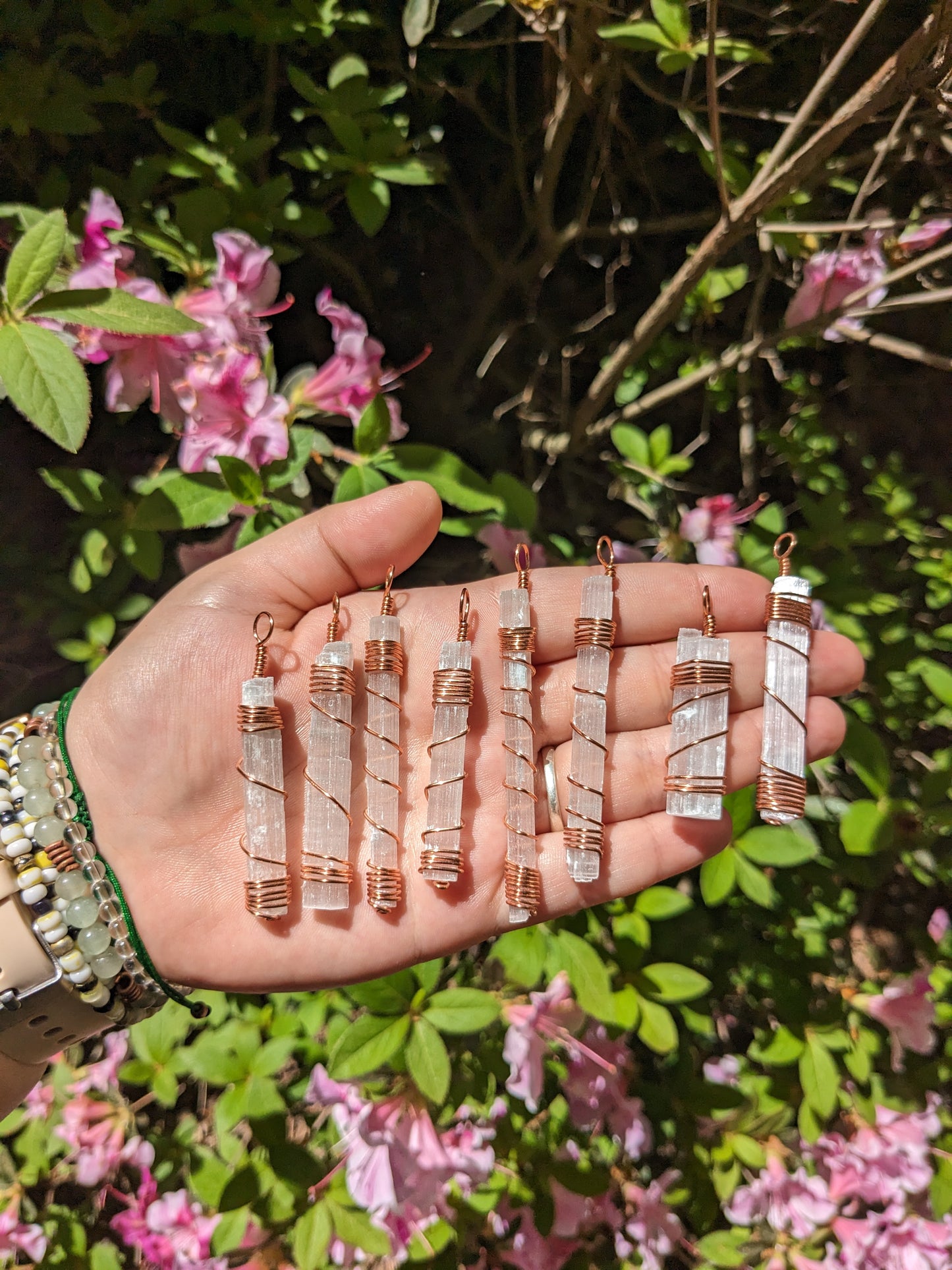 Selenite pendant