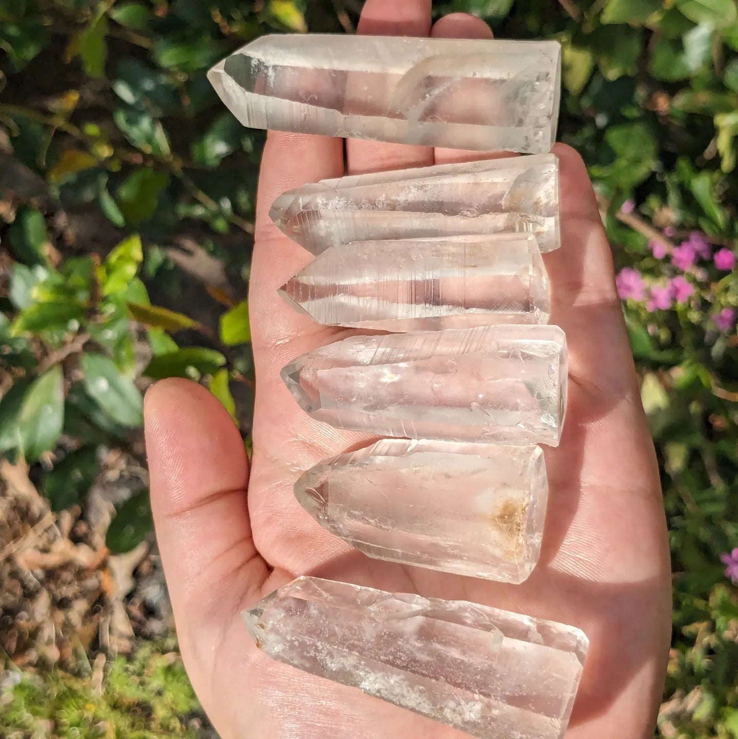 Clear/Lemurian quartz towers