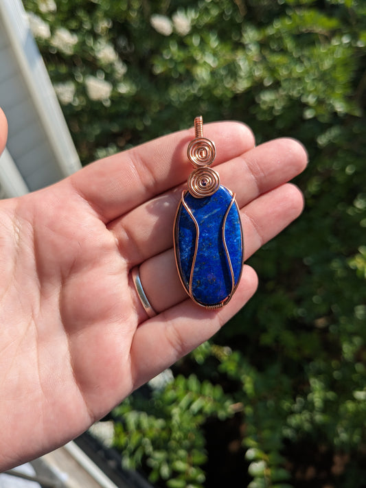 Lapis lazuli classic pendant